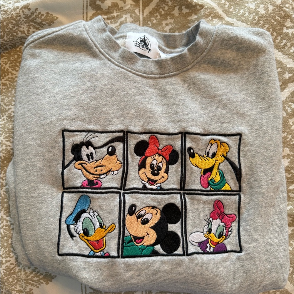 Disney Mickey and friends embroidered sweatshirt